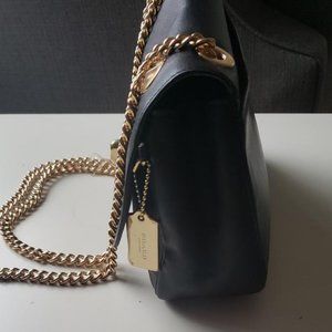 Coach Black Leather Shoulder Bag